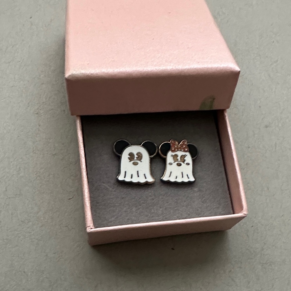 New Cute 2 pairs of Halloween earrings Mickey ghosts and pumpkins